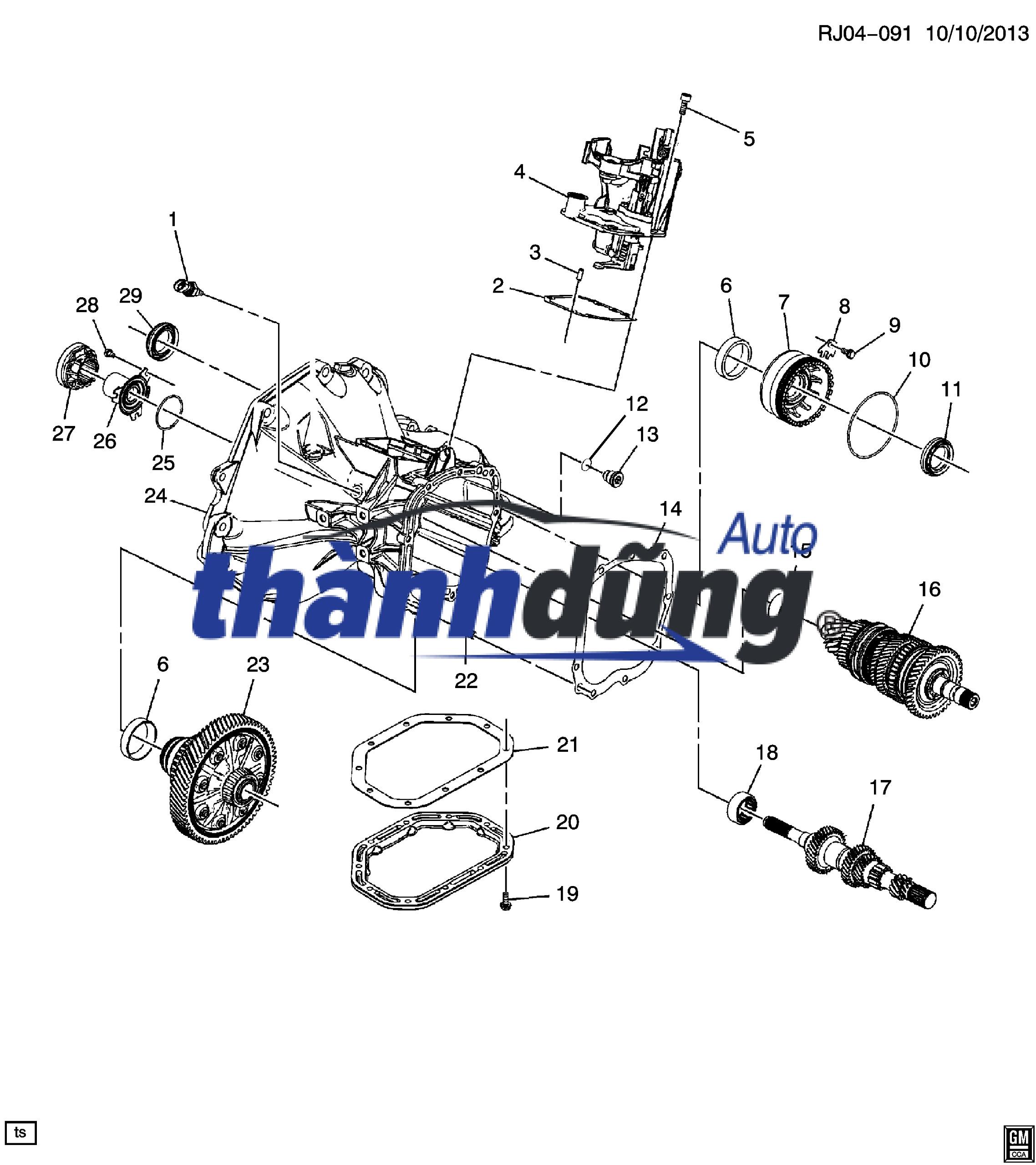 TAY NẮM CẦN ĐI SỐ CHEVROLET SPARK 2013 | 95035822 - Ảnh 5