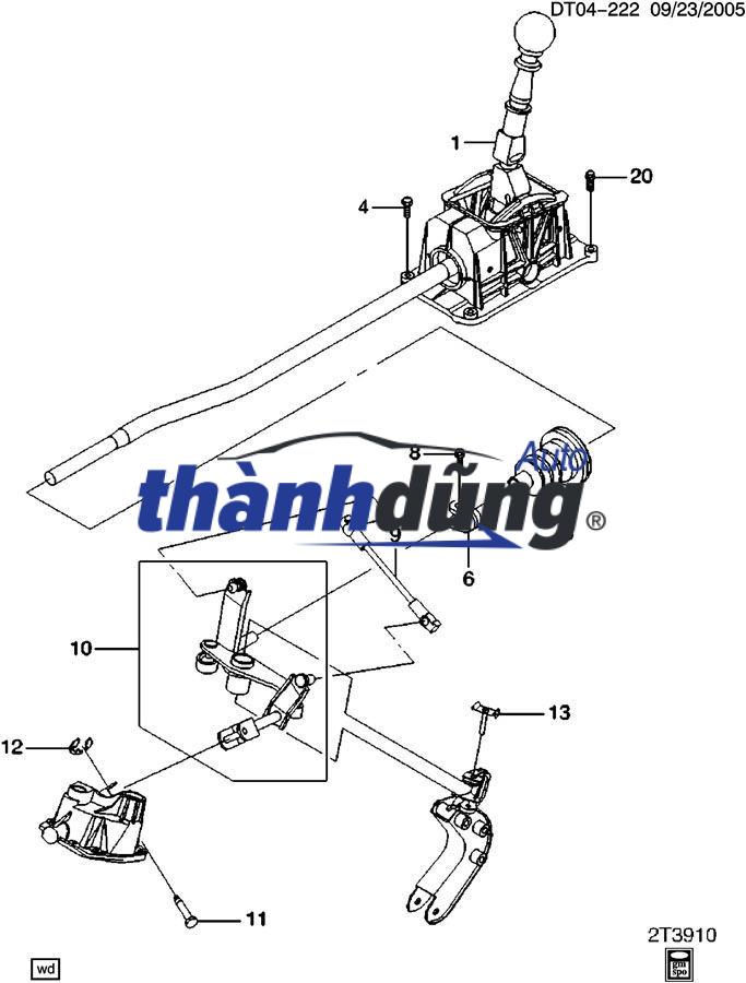 TAY NẮM CẦN ĐI SỐ CHEVROLET SPARK 2013 | 95035822 - Ảnh 4
