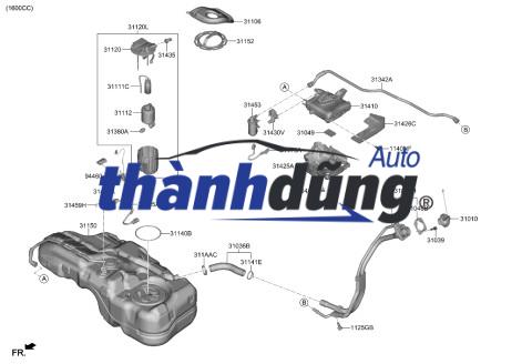 GIÁ BẮT BƠM XĂNG XE HYUNDAI GETZ 1.1L | 311131C010 - Ảnh 3