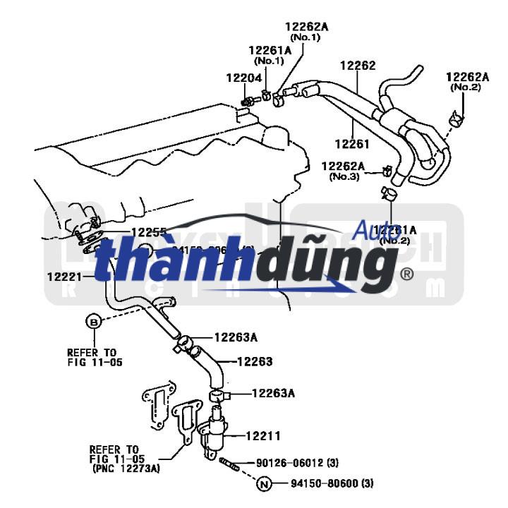 ỐNG THÔNG HƠI MẶT MÁY MERCEDES C200 - Ảnh 3