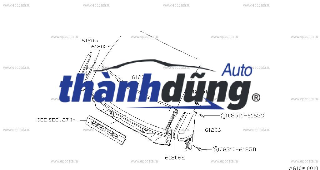 ỐP GÒ MÁ PHẢI HYUNDAI HD65 2007 | 82720-5H002 - Ảnh 3