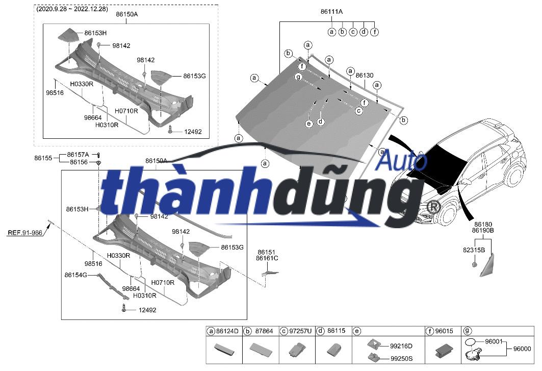 ỐP MÁNG NƯỚC XE SUZUKI APV 2011 | 7231052S105PK - Ảnh 4
