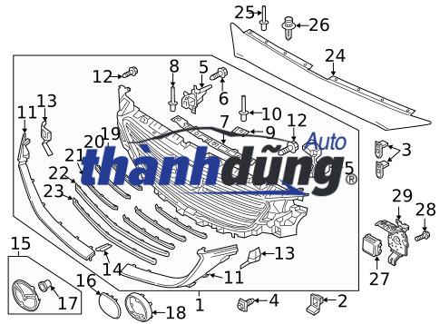 NẸP NHỰA NẮP CAPO MAZDA 3 2023 | DBER-50-7E1A - Ảnh 4