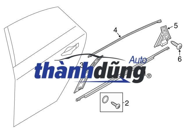 ỐP TRỤ CÁNH CỬA TRƯỚC TRÁI TOYOTA VIOS 2016 - Ảnh 3