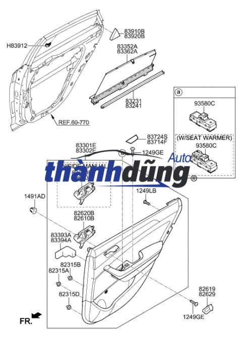 ỐP TRỤ CÁNH CỬA TRƯỚC TRÁI TOYOTA VIOS 2016 - Ảnh 4