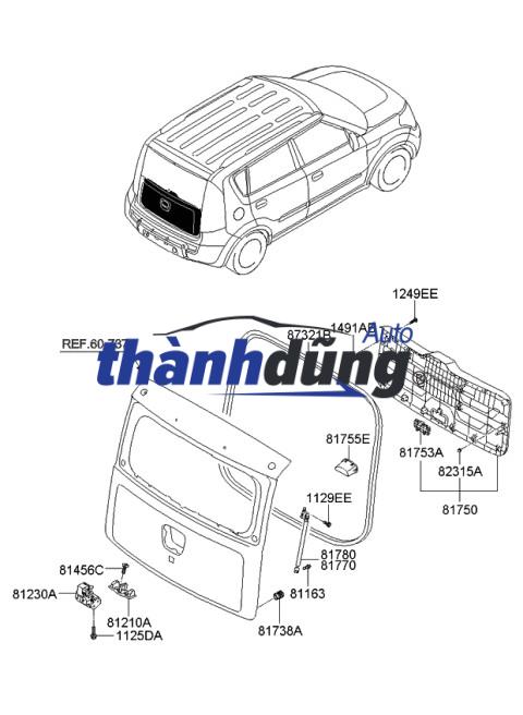 TAPPI CỐP HẬU XE HYUNDAI TUCSON 2016 - Ảnh 3