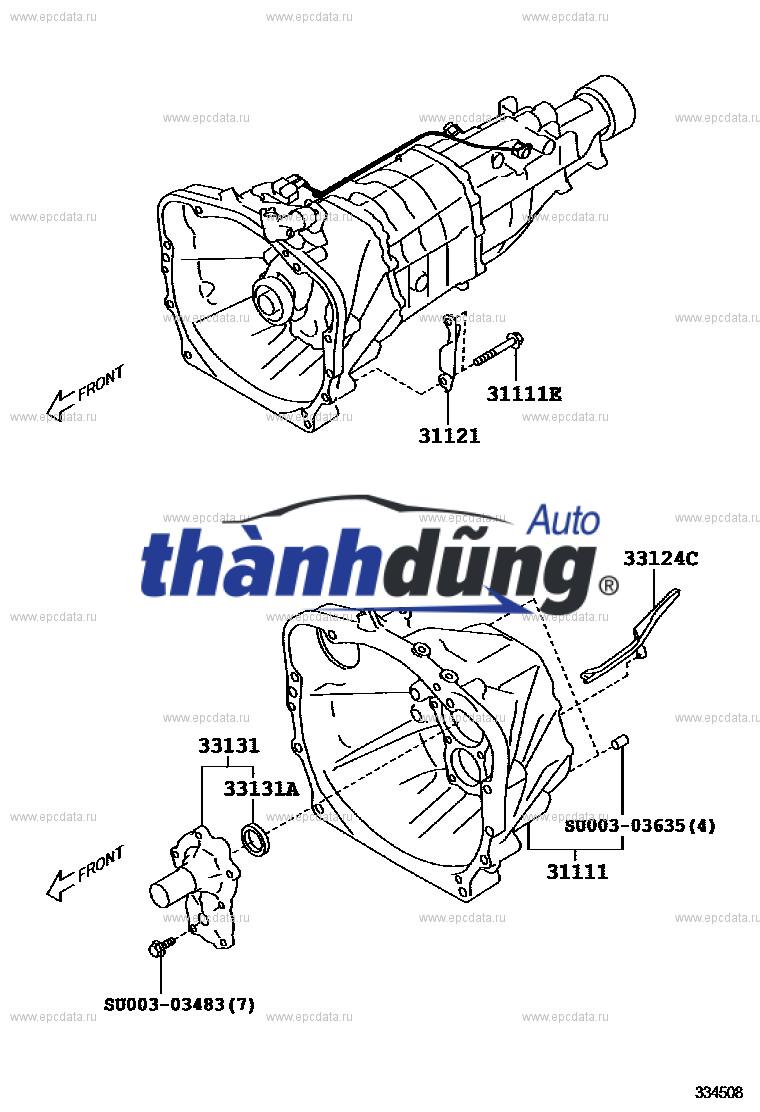 VỎ ĐUÔI HỘP SỐ XE TẢI KIA BONGO 3 - Ảnh 4