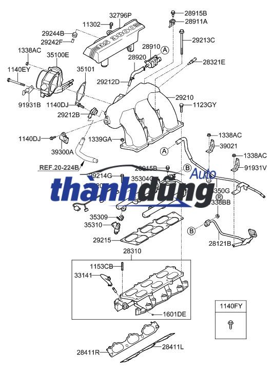 CÚT CHIA NƯỚC LEXUS RX350 2005-2008 | 1643131490 - Ảnh 3