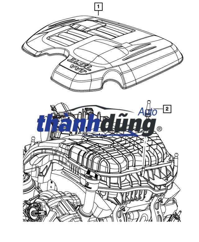 NẮP CHE ĐỘNG CƠ FORD EVEREST 2011 - Ảnh 4