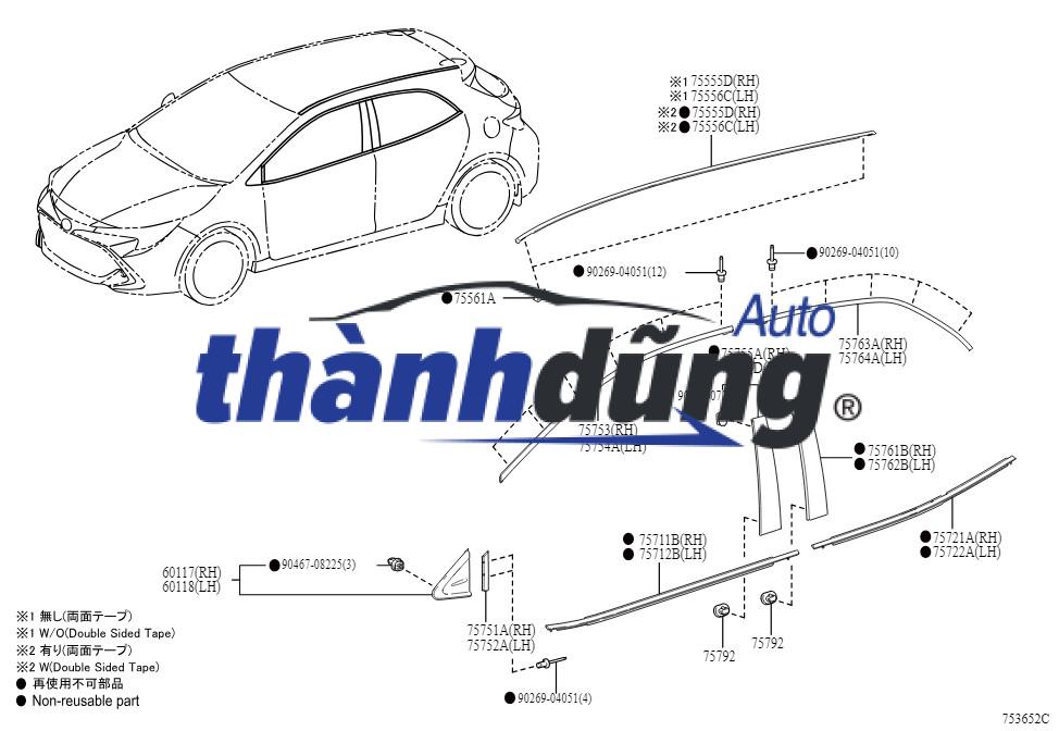 LÔNG NHEO CỬA NGOÀI HYUNDAI HD65 | 811615H000 - Ảnh 5