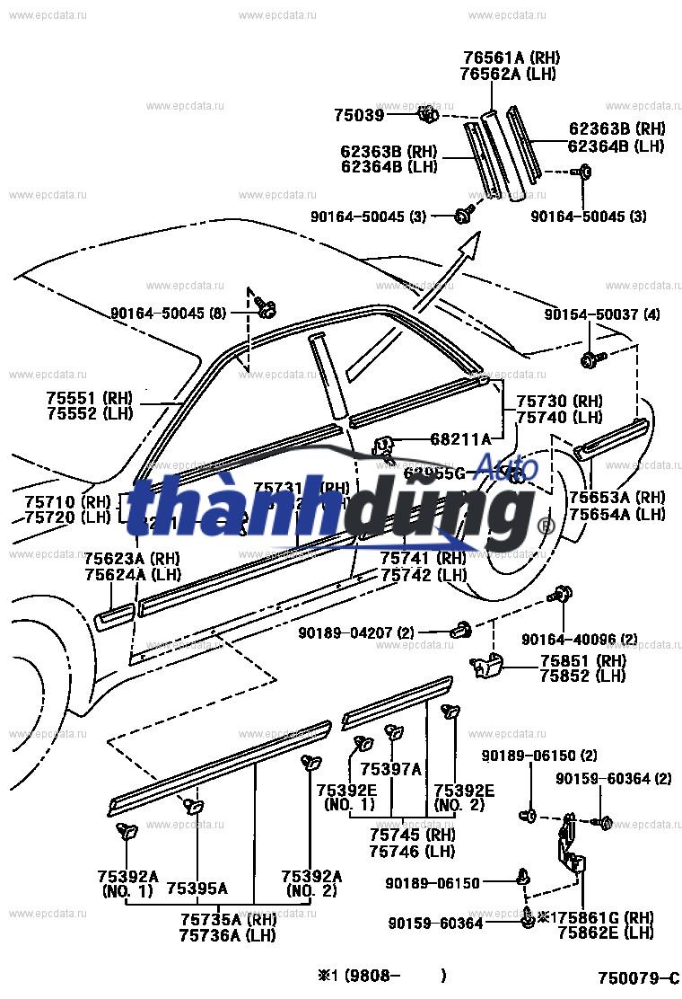NẸP CÁNH CỬA SAU PHẢI MAZDA CX8 2021 | K13151RC1 - Ảnh 5