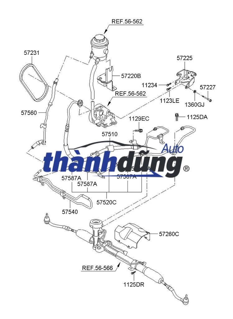 TUY Ô TRỢ LỰC LÁI XE NISSAN TEANA 2010 - Ảnh 3