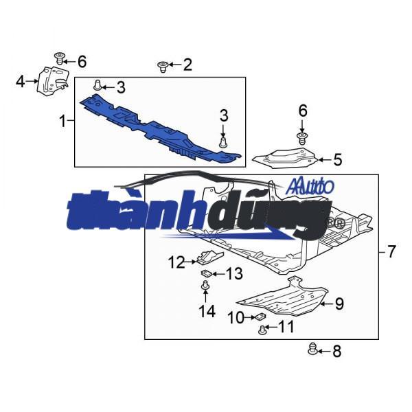 XƯƠNG ĐỠ KÉT NƯỚC XE HONDA CRV 2014 | 60400T0NQ00ZZ - Ảnh 4