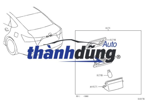 ĐÈN SOI BIỂN SỐ NISSAN NAVARA 2.5 2012 | 26510EB71A - Ảnh 4