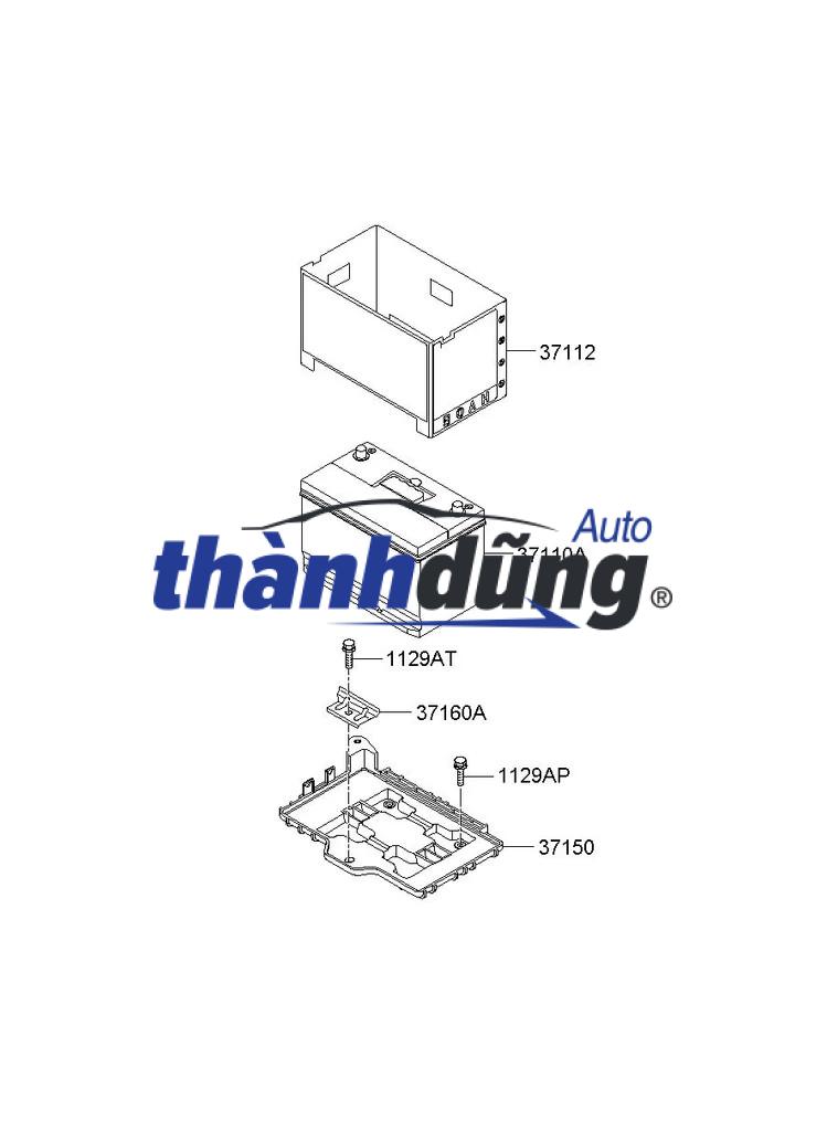 KHAY ĐỰNG BÌNH ẮC QUY HYUNDAI ELANTRA 2018 | 37150F2500 - Ảnh 4