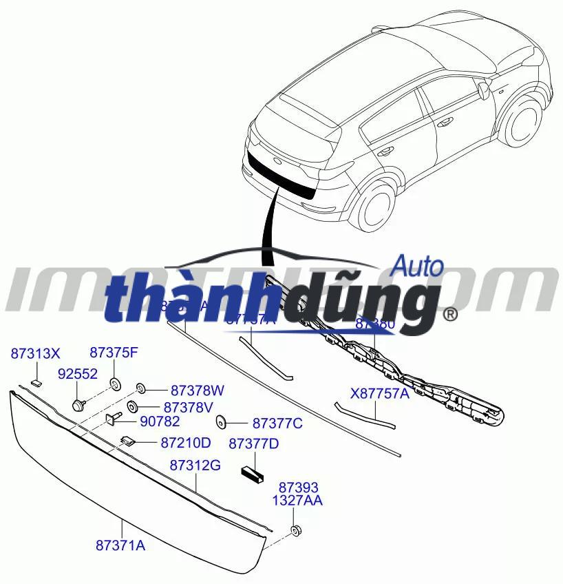BIỂU TƯỢNG CỐP HẬU XE KIA SELTSO 2022 | 87311Q6100 - Ảnh 3