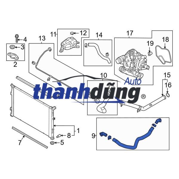ỐNG NƯỚC ĐÔI FORD MONDEO 2.5 2004 | 2S718N039AE - Ảnh 4