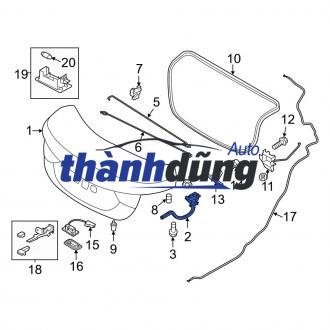 THANH XOẮN CỐP HẬU HONDA ACCORD 2008 | 74872-T9N-A01 - Ảnh 4