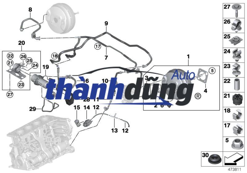 BƠM CHÂN KHÔNG FORD EVEREST 2.2L 2014 | BK3Q2A451FC - Ảnh 5