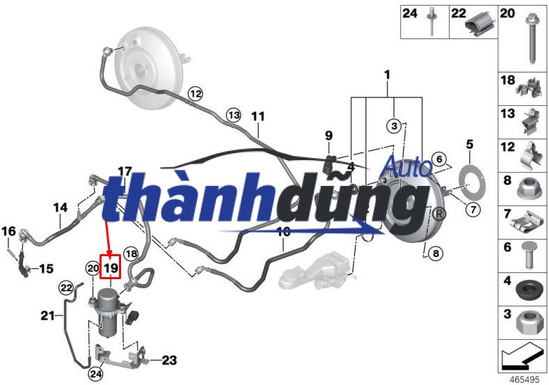 BƠM CHÂN KHÔNG FORD EVEREST 2.2L 2014 | BK3Q2A451FC - Ảnh 4