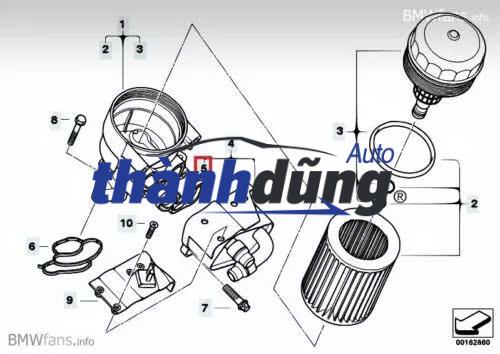 CỤM CỐC LỌC DẦU TINH ISUZU NKR77 - Ảnh 4