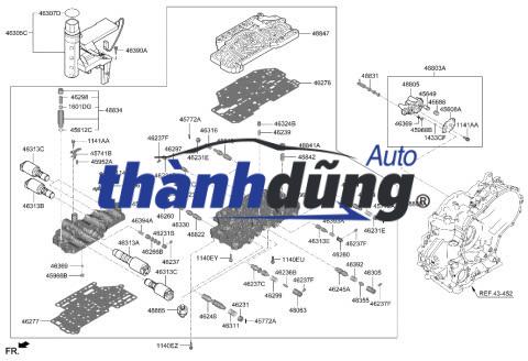 DÂY ĐIỆN HỘP SỐ HYUNDAI CRETA 2017-2022 | 46307-2F000 - Ảnh 3
