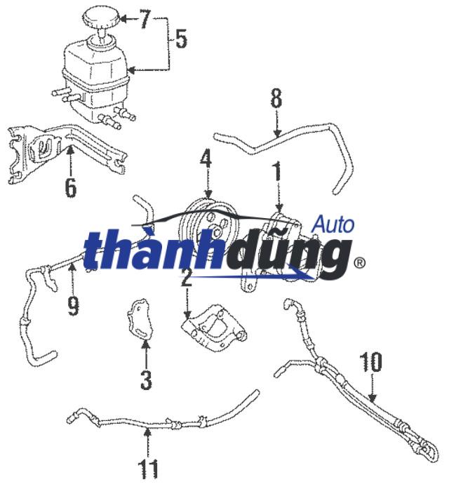 ỐNG DẦU TRỢ LỰC LÁI XE LEXUS ES240 2008 | 4440633121 - Ảnh 5