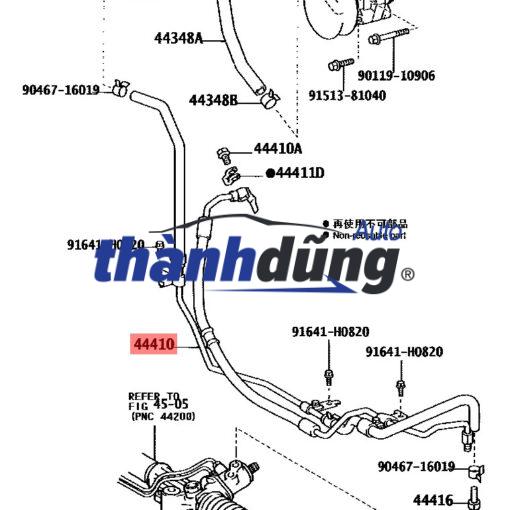 ỐNG DẦU TRỢ LỰC LÁI, tuy ô dầu trợ lực lái