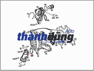 RON CÚT CHIA NƯỚC MERCEDES C300 | A2762010280 - Ảnh 3