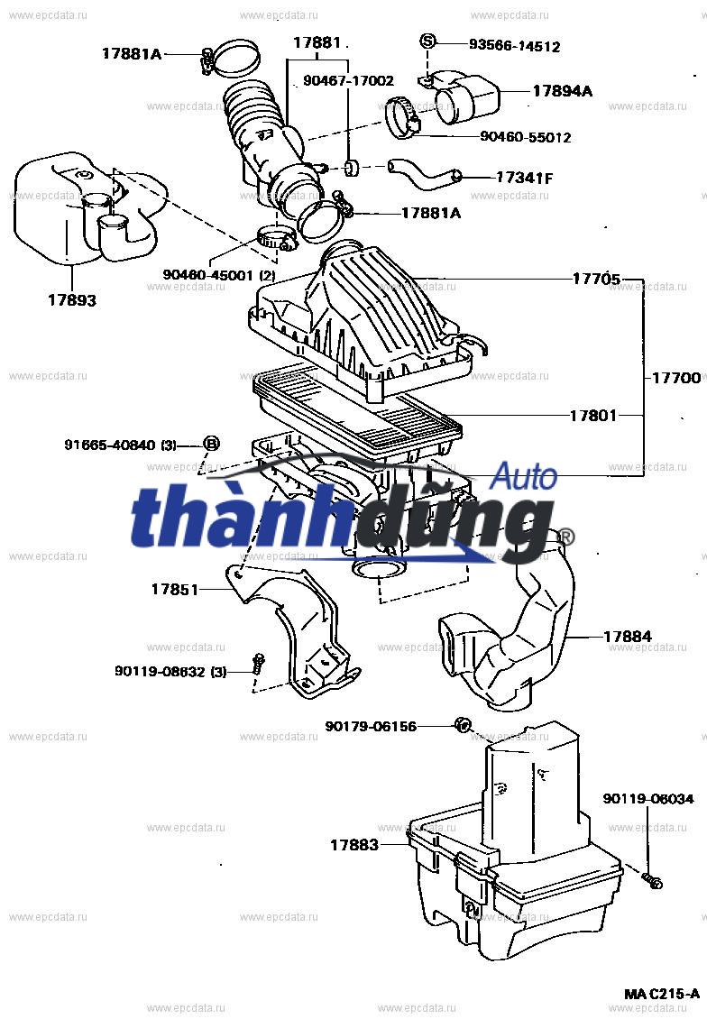 GIOĂNG BẦU LỌC GIÓ KIA BONGO 3 | 0K60A-23605 - Ảnh 4