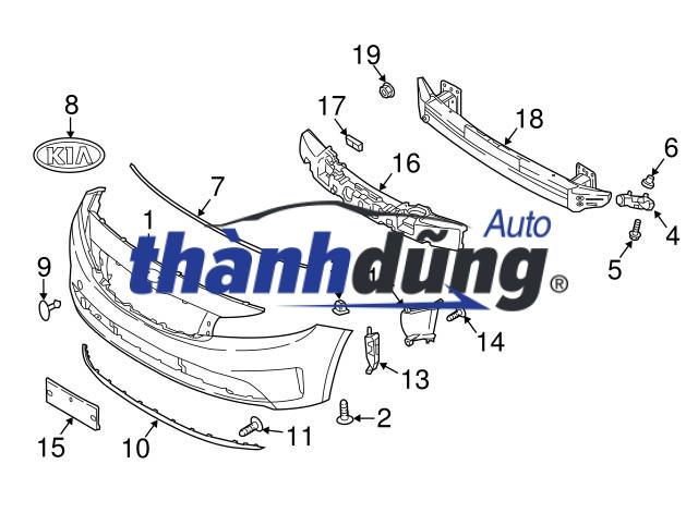 CỬA GIÓ BA ĐỜ SỐC TRƯỚC HYUNDAI ELANTRA 2015 | 86568F2300 - Ảnh 3