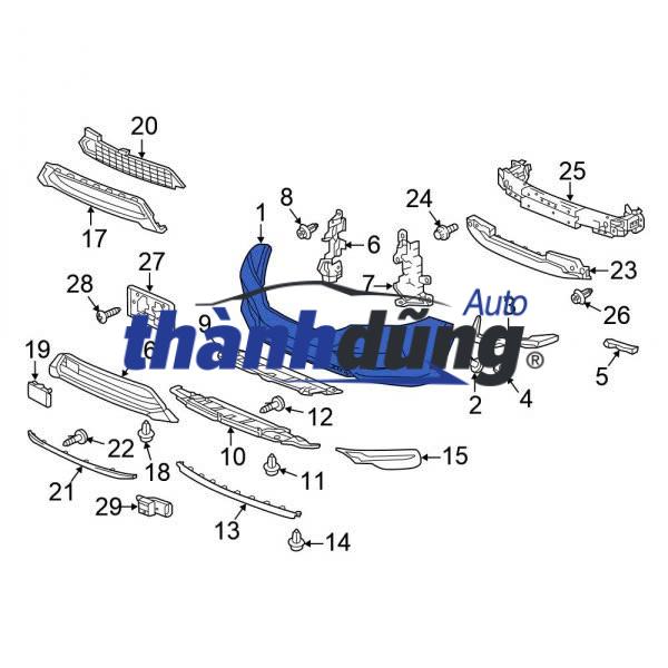 CỬA GIÓ BA ĐỜ SỐC TRƯỚC HYUNDAI ELANTRA 2015 | 86568F2300 - Ảnh 4