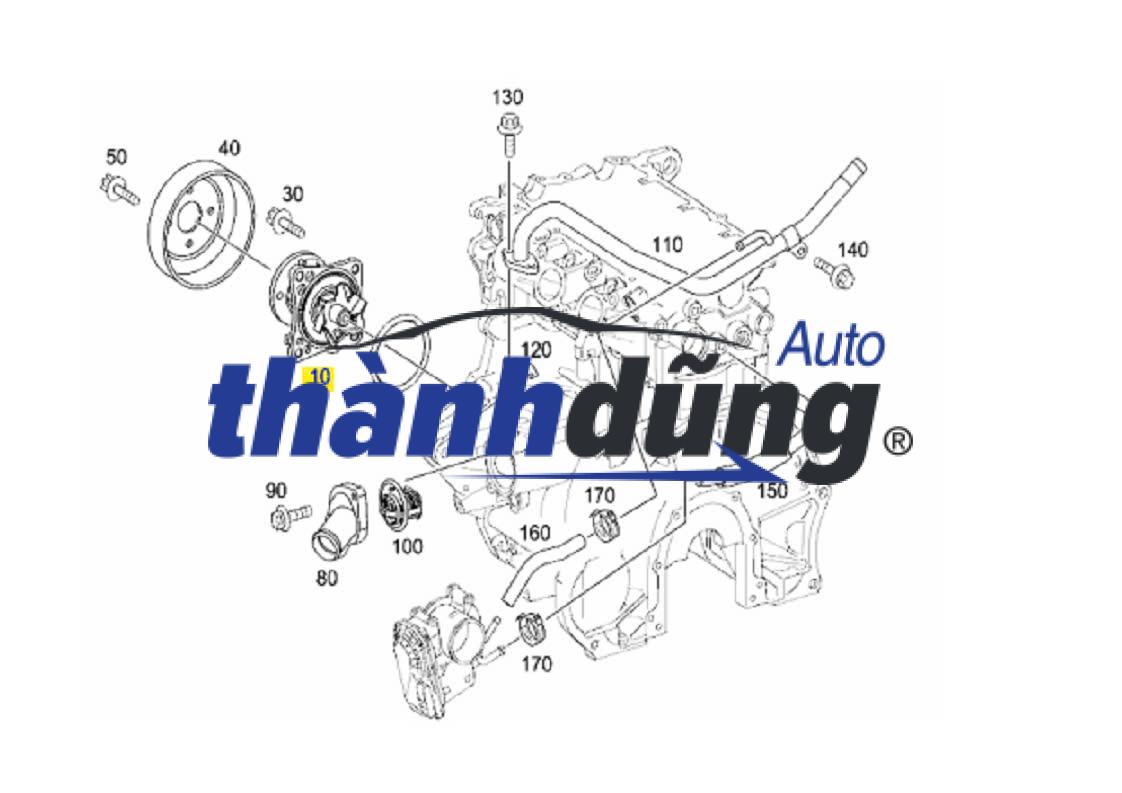 PHỚT BƠM NƯỚC MERCEDES CLS400 | 2762010703 - Ảnh 4