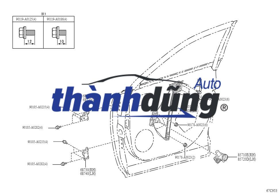 BẢN LỀ CÁNH CỬA KIA FORTE 1.6 2018-2023 | 793102V000 - Ảnh 4
