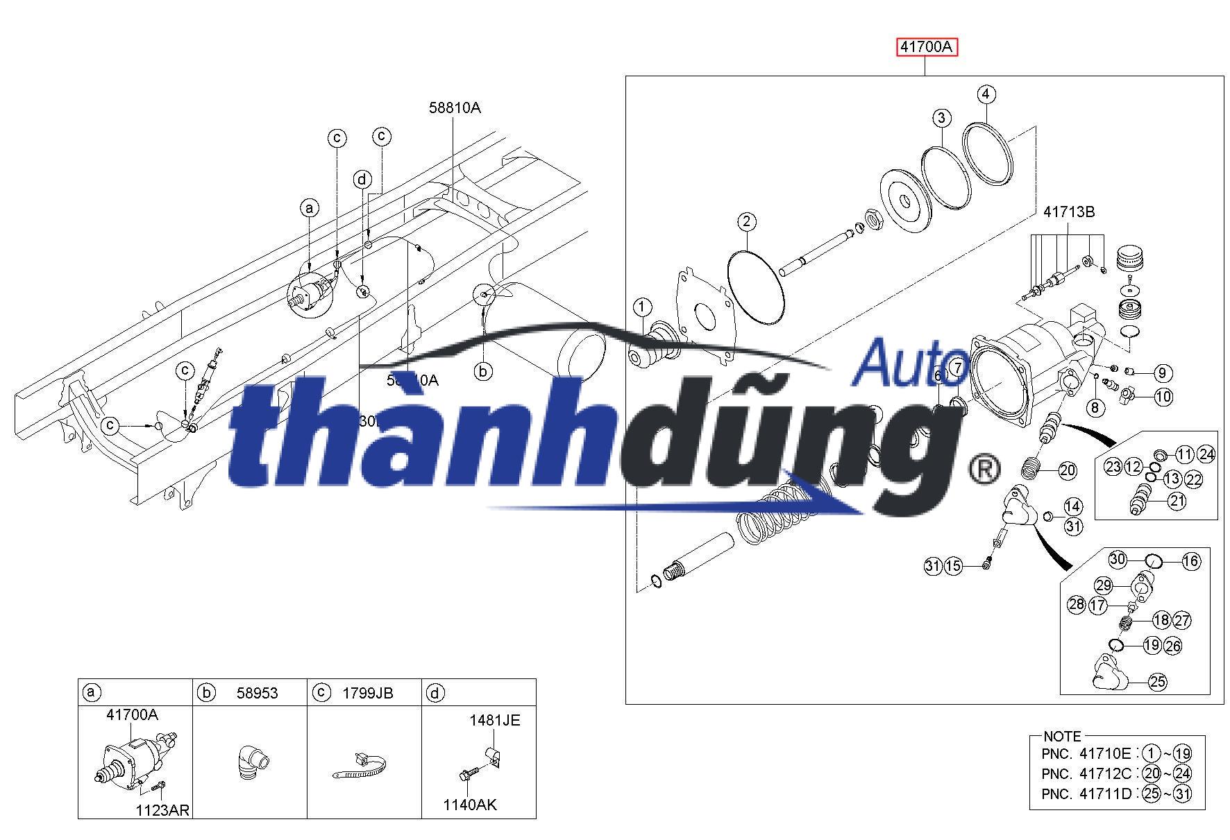 BẦU TRỢ LỰC CÔN HYUNDAI HD78 2007 | 41600-5H000 - Ảnh 3