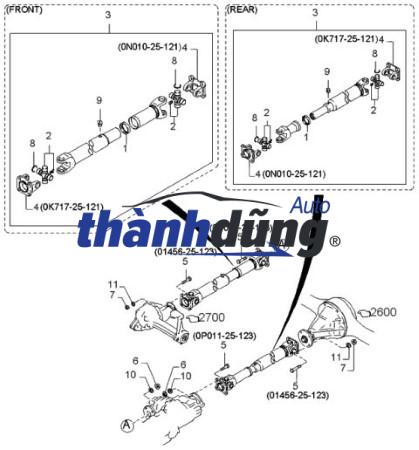 BI LÁP TRUNG GIAN NISSAN TEANA J32 2010 | 39774EN000 - Ảnh 3