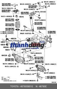 CAO SU CÀNG Y SAU TOYOTA VENZA 2009 | 487600E060 - Ảnh 3