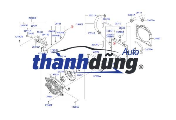 LỒNG QUẠT KÉT NƯỚC SSANGYONG KYRON 2009 | 2165108050 - Ảnh 5