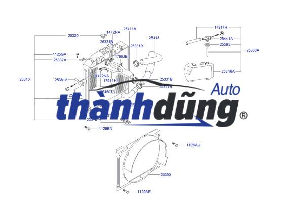 LỒNG QUẠT KÉT NƯỚC SSANGYONG KYRON 2009 | 2165108050 - Ảnh 4