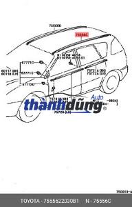 NẸP NÓC TRÁI NISSAN QASHQAI 2012 | 768432FL0AA098 - Ảnh 4