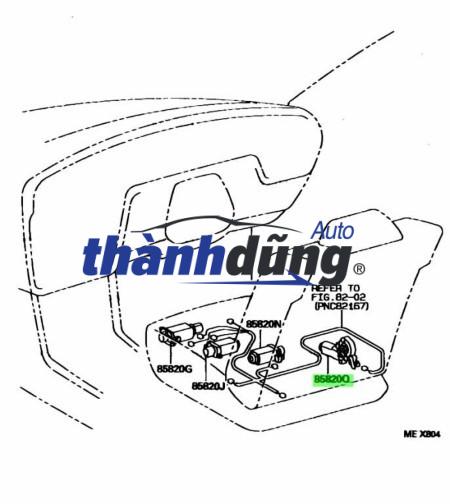 MÔ TƠ CHỈNH GHẾ SAU LEXUS RX350 | 8582030570 - Ảnh 4
