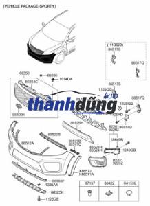 NẸP BA ĐỜ SỐC TRƯỚC VINFAST LUX A | BEX10007399 - Ảnh 5