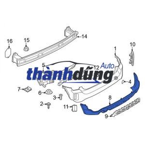 NẸP BA ĐỜ SỐC TRƯỚC VINFAST LUX A | BEX10007399 - Ảnh 4