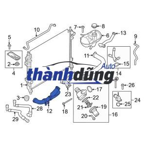 ỐNG NƯỚC KÉT NƯỚC TRÊN FORD EVEREST 2005 | WL8415186D - Ảnh 4