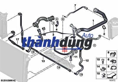 két nước, ống nước hồi két nước