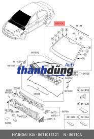 KÍNH CHẮN GIÓ TRƯỚC XE HYUNDAI CRETA | 86180A0000 - Ảnh 3
