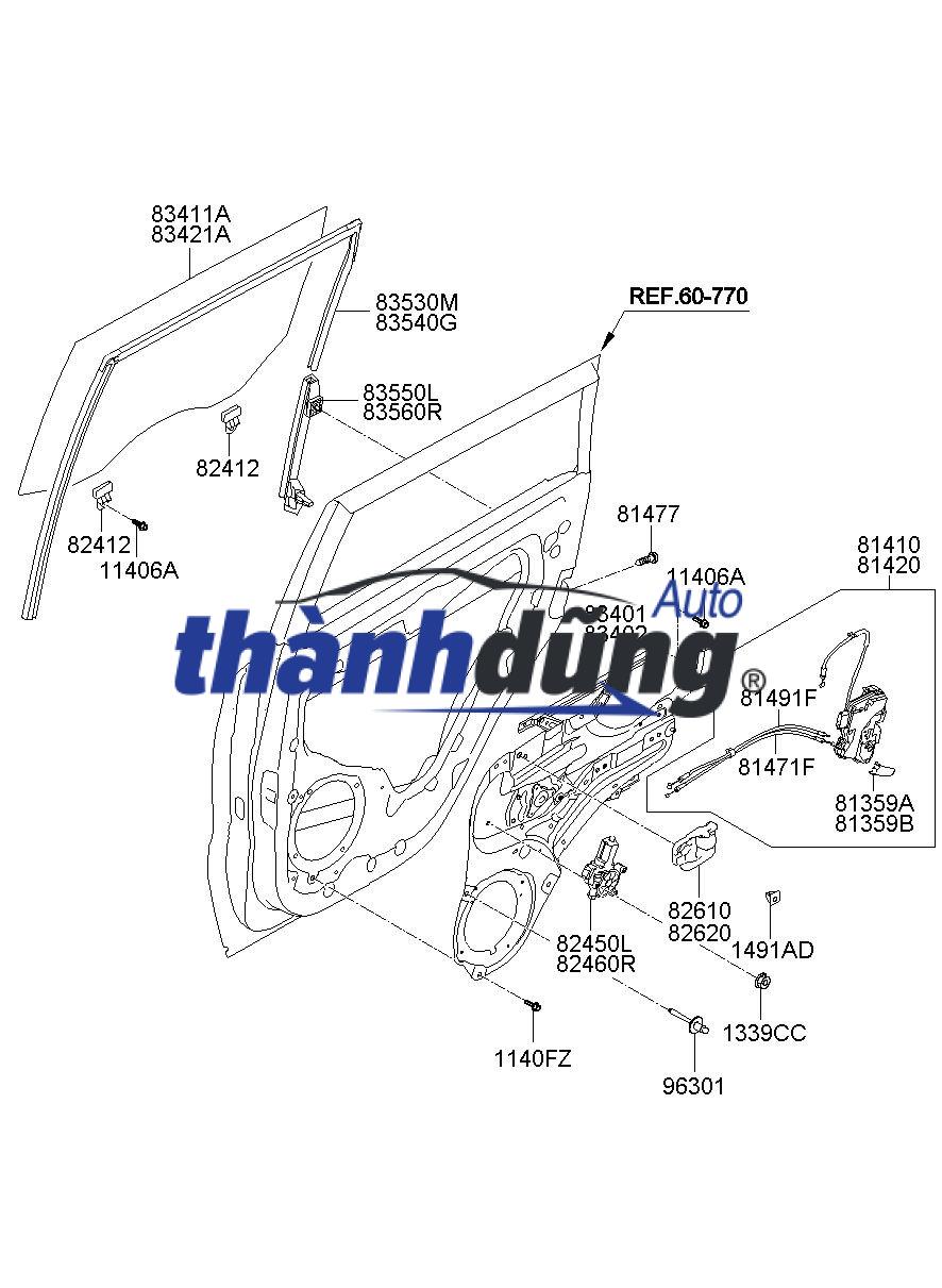KÍNH CÁNH CỬA TRƯỚC HYUNDAI I30 CW 2012 | 82421-2L010 - Ảnh 4