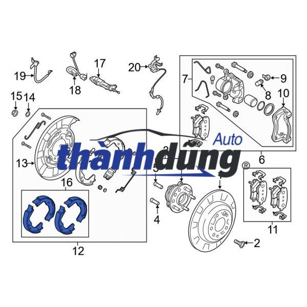 BỐ THẮNG SAU XE CHEVROLET SPARK 2015 | 42785997 - Ảnh 5