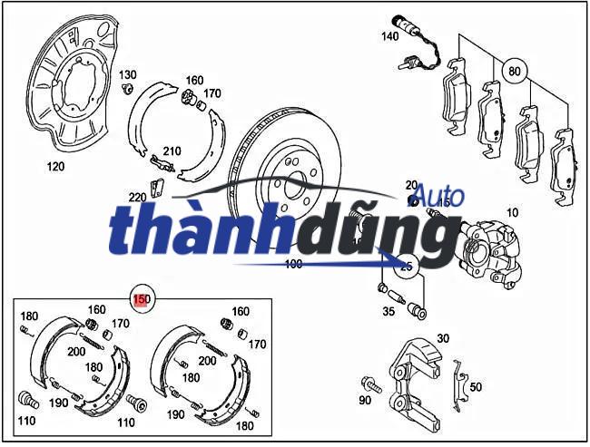 BỐ THẮNG SAU XE CHEVROLET SPARK 2015 | 42785997 - Ảnh 4