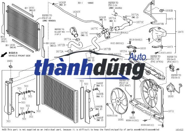 KÉT NƯỚC XE HONDA CIVIC 2.0 2011 | 19010RRH901 - Ảnh 3
